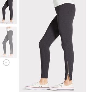 Sundry Charcoal Zipper Leggings